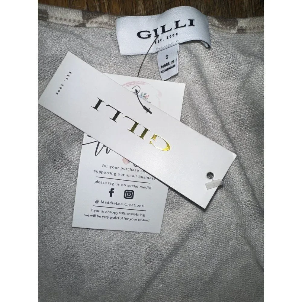 NWT‎ -GILLI Brooklyn Animal Print Romper Size S-M